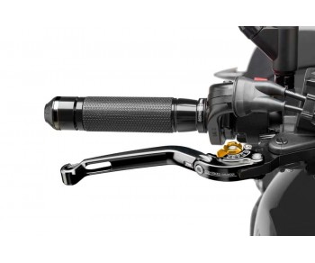 FOLDABLE BRAKE LEVER 2.0. BLACK / SELECTOR GOLD